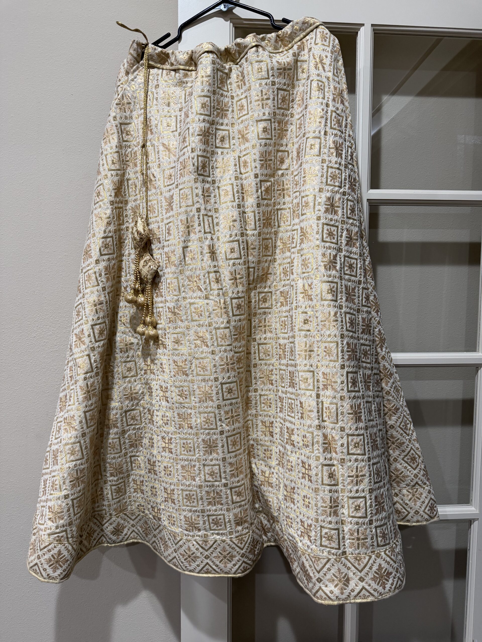 Golden beige skirt