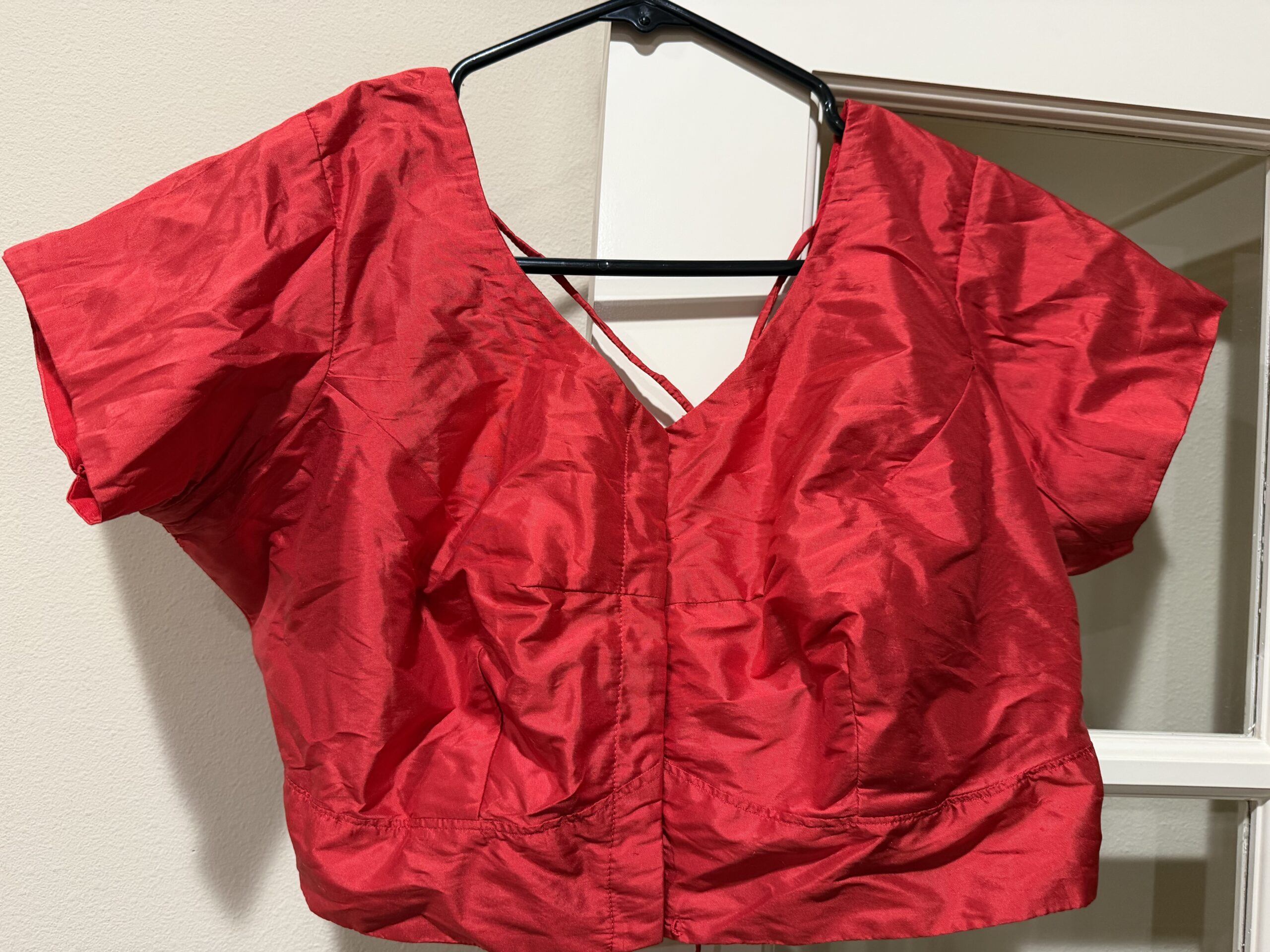 Red blouse