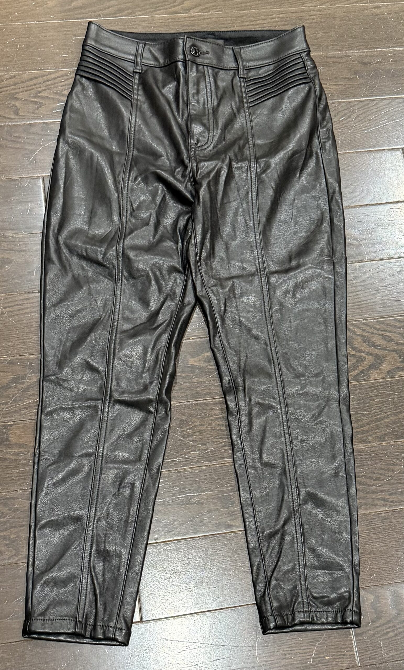 Black leather pant
