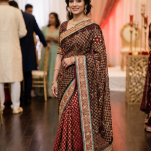 Party glam saree