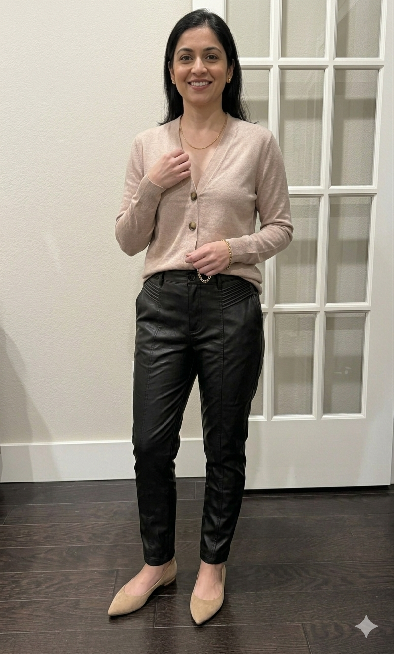 Beige Cashmere Blouse