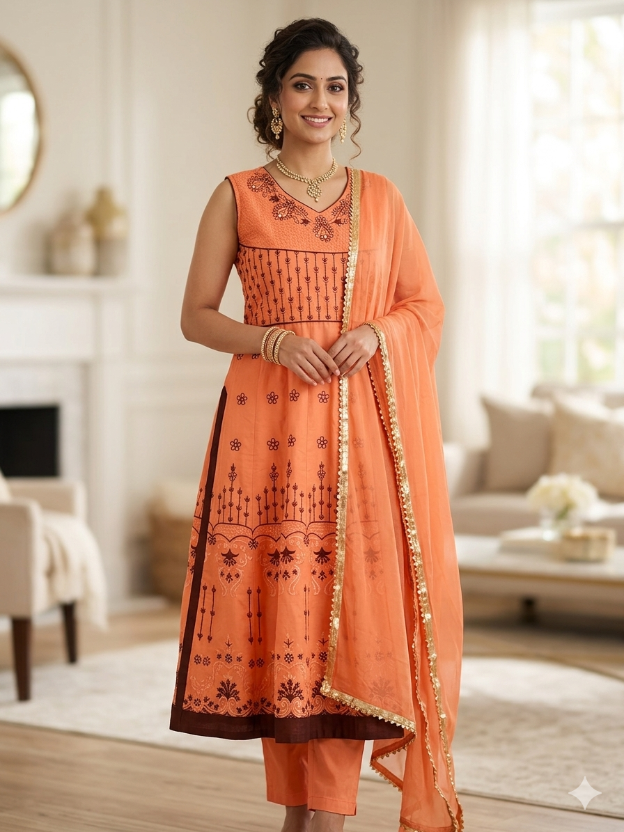 Peach Salwar