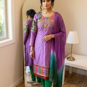 Purple Green Salwar