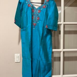 Aqua green blue salwar