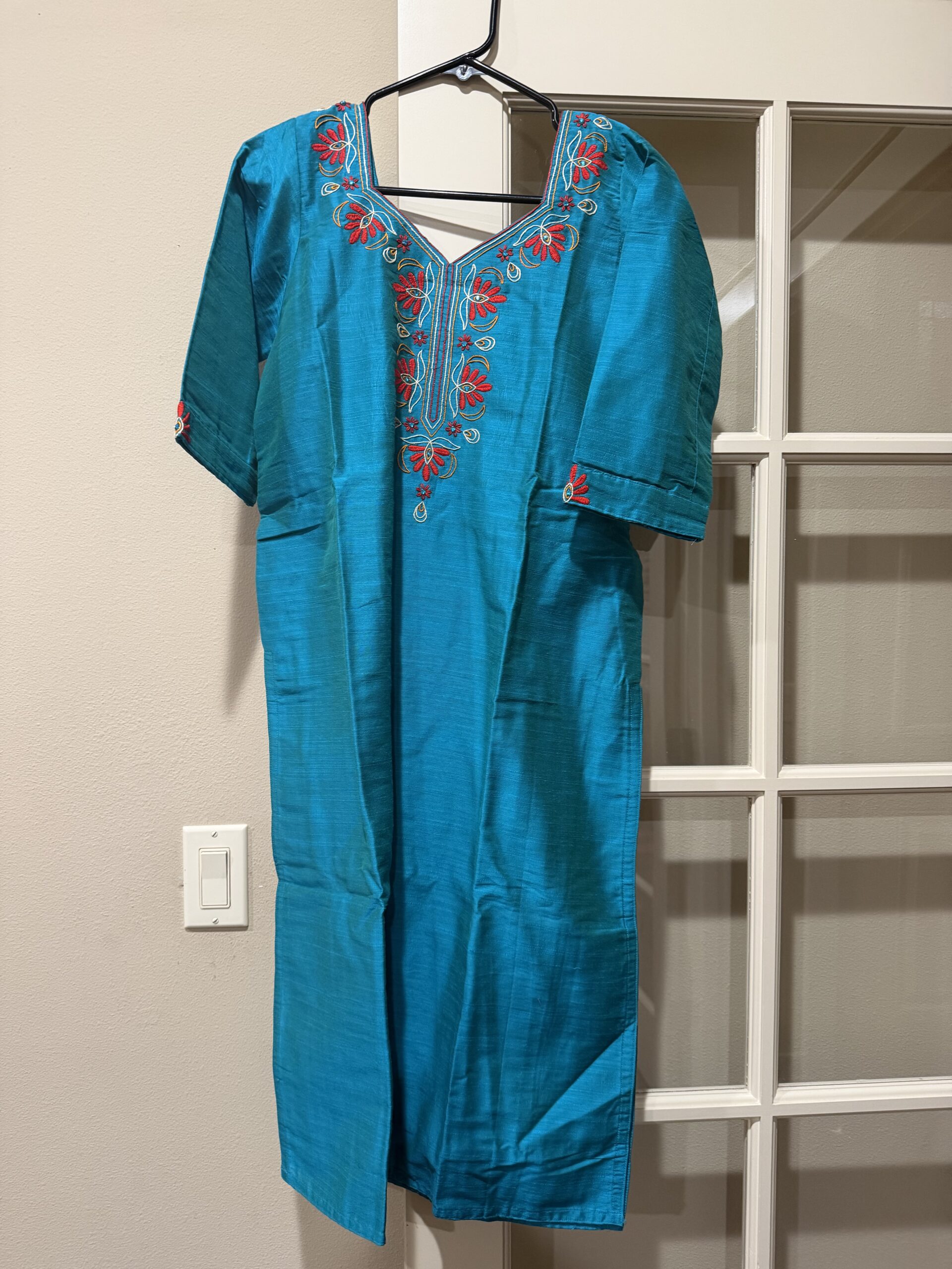 Aqua green blue salwar