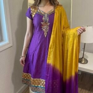 Purple Yellow Salwar